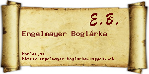 Engelmayer Boglárka névjegykártya