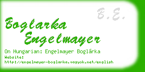 boglarka engelmayer business card